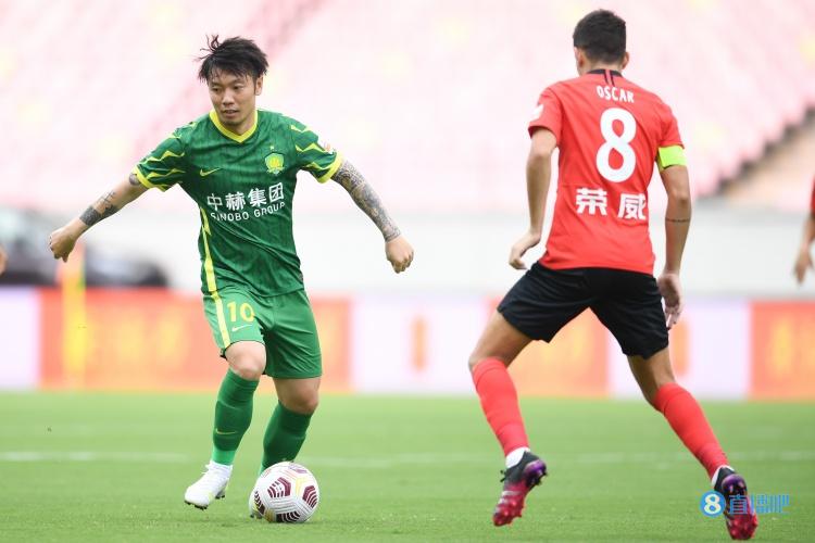 北京国安0-0战平上海海港半场
