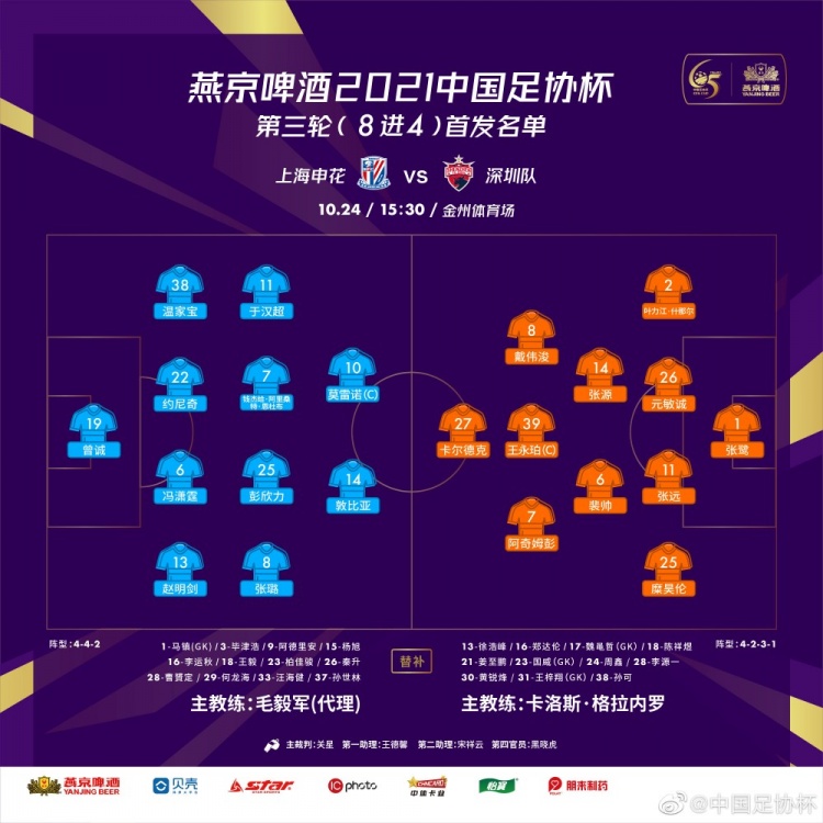 申花与深圳强强对话首发揭晓