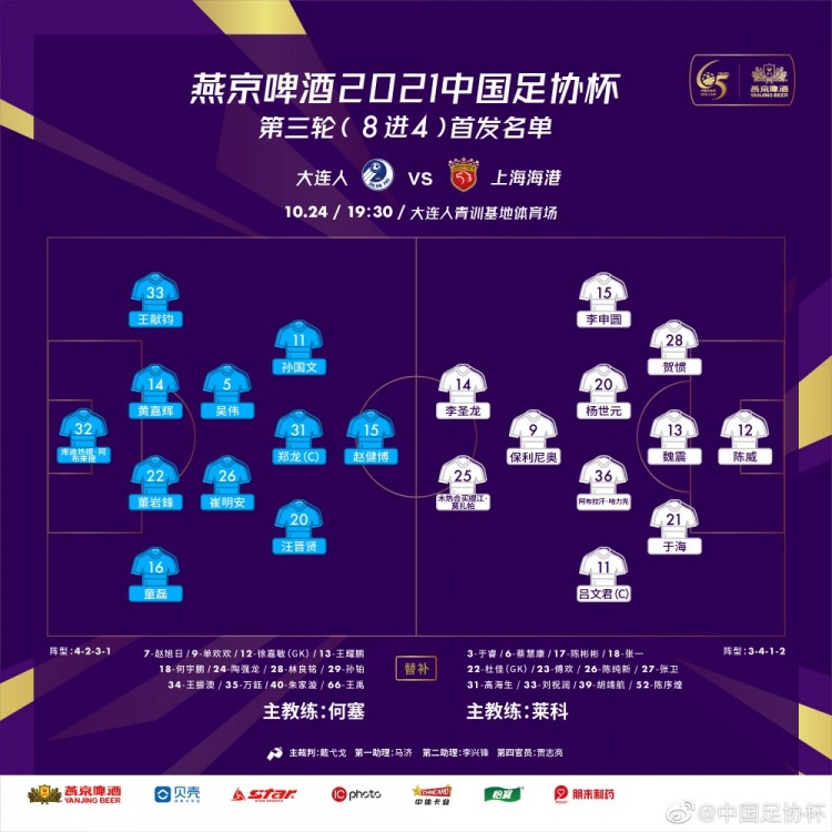 比赛大名单：吕文君与保利尼奥首发登场