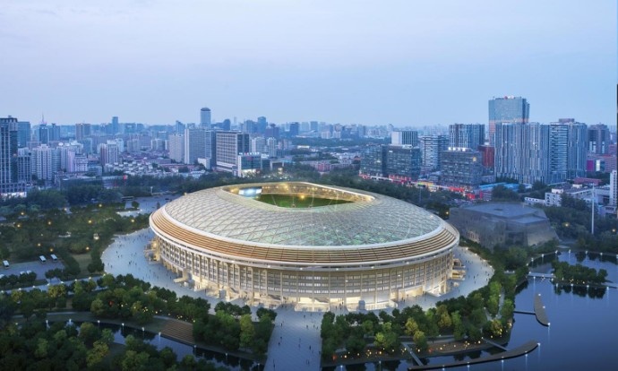 新工体工地再现“音乐现场”