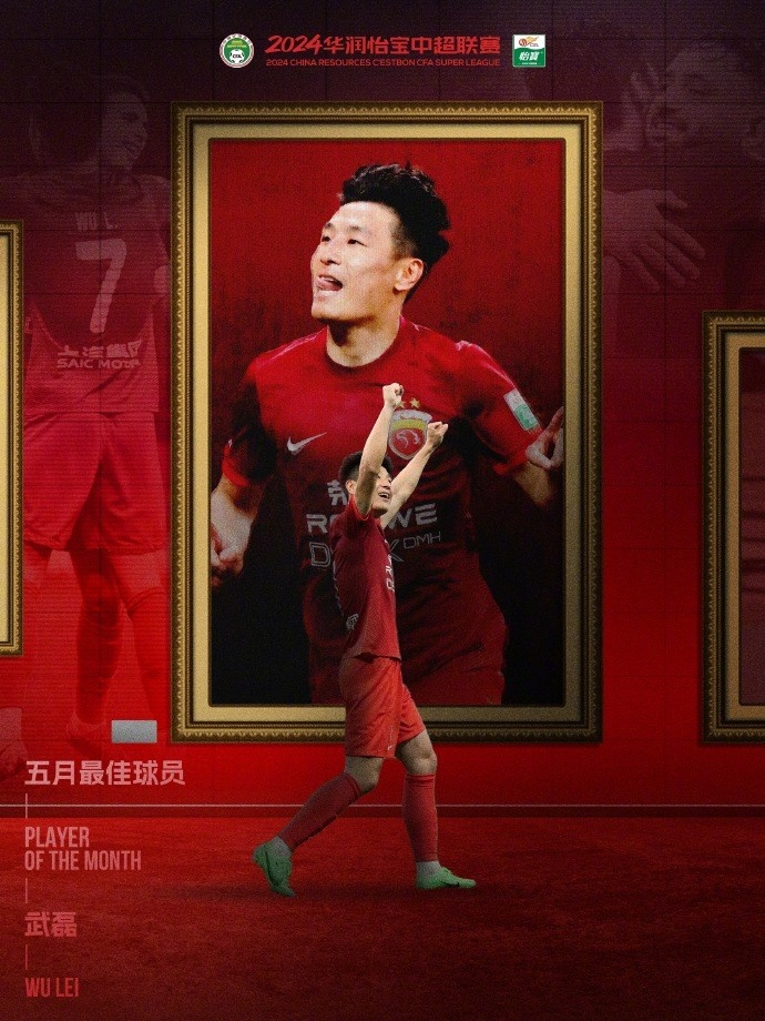 五月中超最佳球员花落谁家