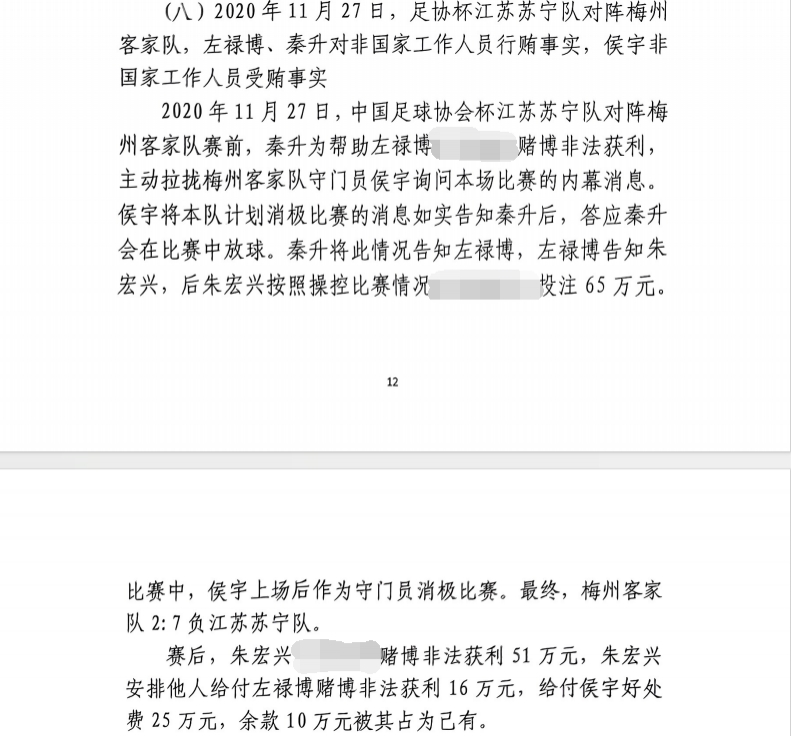 侯宇25万元背后的足协杯大案