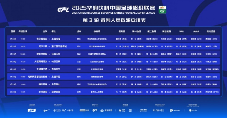 傅明执裁大连英博对战亚泰