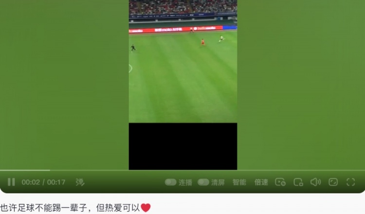 谭龙晒出精彩一击